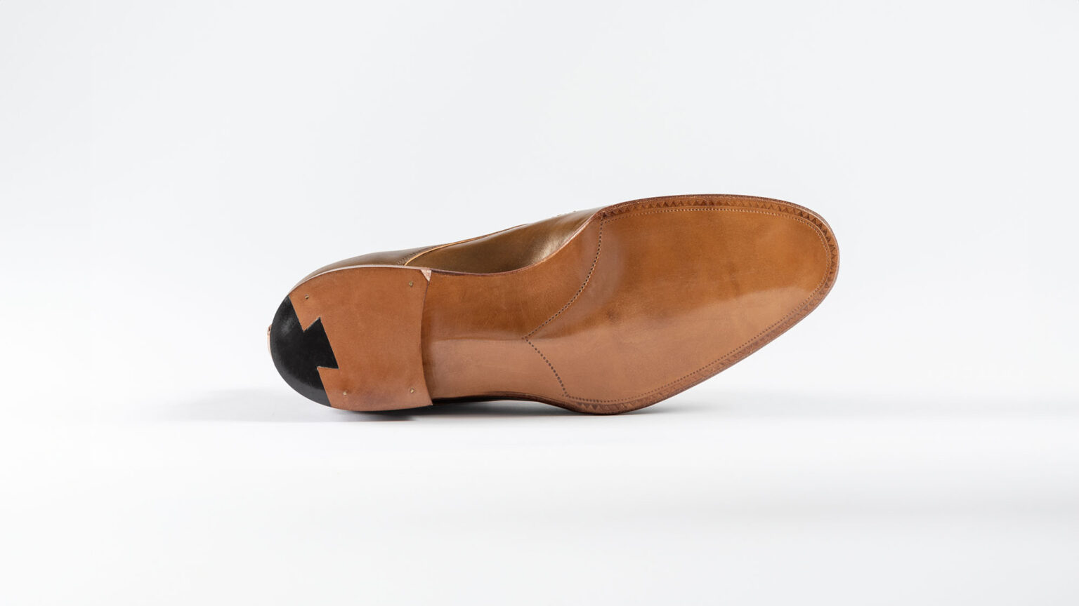 Sole of Kennington Gibson in Armagnac Horween Shell Cordovan